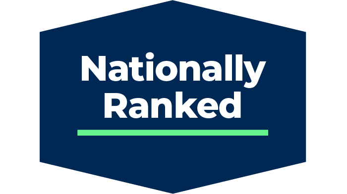Nationally ranked badge